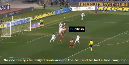 Burdisso's goal.