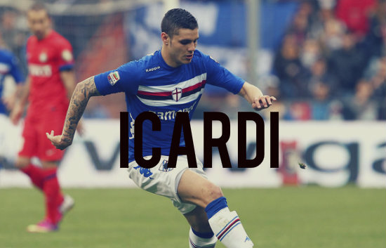 Icardi in action for Sampdoria