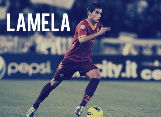 Lamela in action for Roma