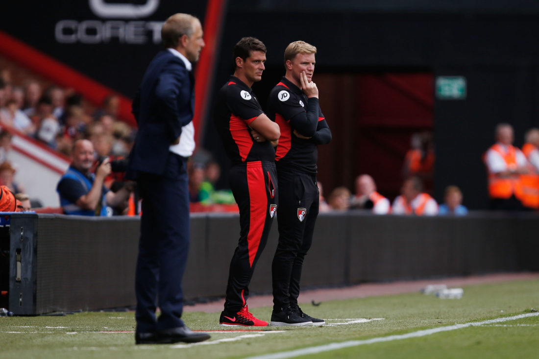 Eddie Howe and his assistant Jason Tindall are set for a crucial season with Bournemouth. JOEL FORD / Getty Images