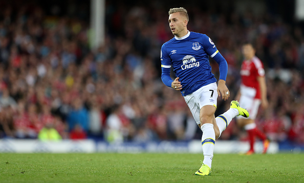 LIVERPOOL, ENGLAND - SEPTEMBER 17: Gerard Deulofeu of Everton during the Premier League match between Everton and Middlesbrough at Goodison Park on September 17, 2016 in Liverpool, England. (Photo by Lynne Cameron/Getty Images)