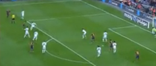 Real Madrid's deep defensive set up