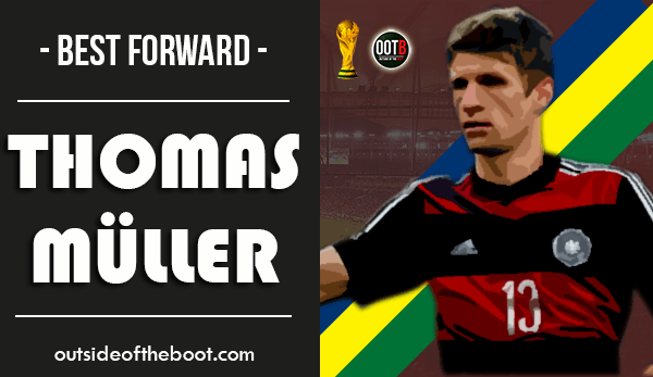 World Cup Best Forward Thomas Muller