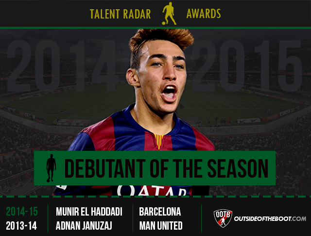 Talent Radar Debutant of the Season 2014-15