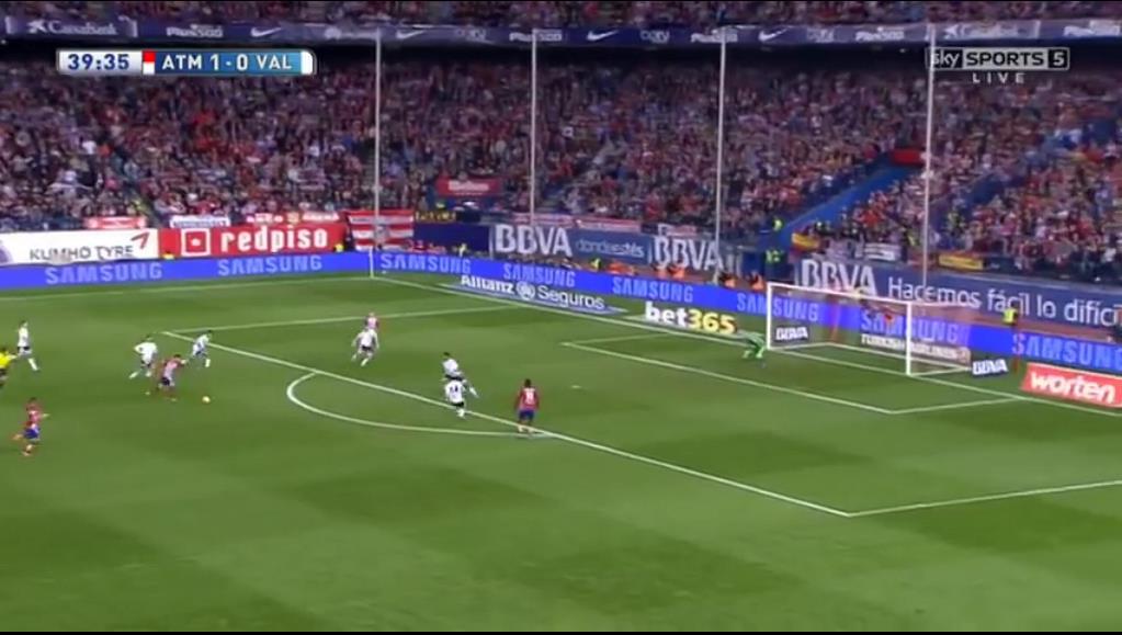 A stunning strike by the Belgian nestled into the bottom corner to double the lead for Atletico following a great spectacle of the pressing methods of their Argentine manager 