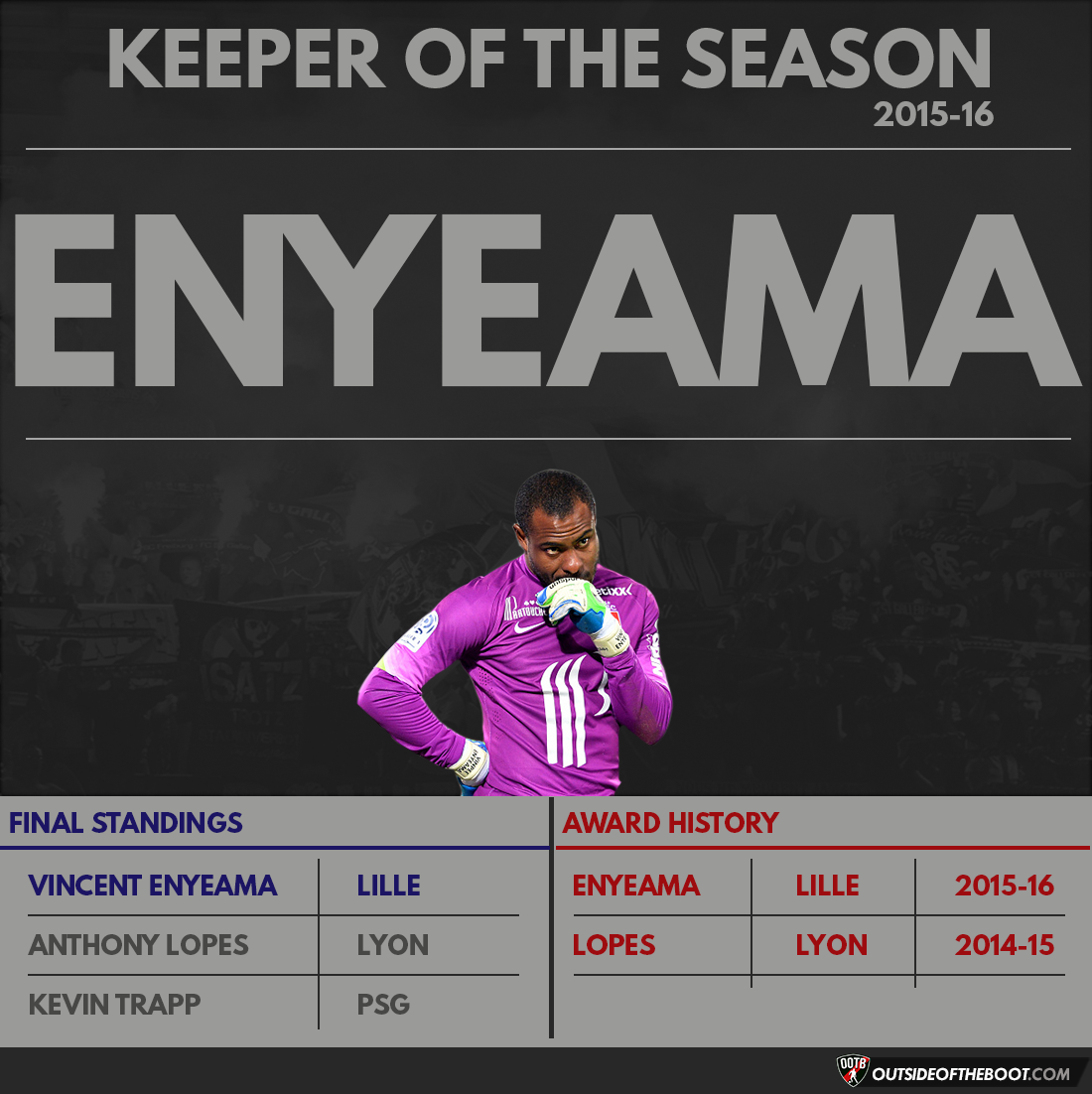 Ligue 1 Keeper of the Season 2015-16