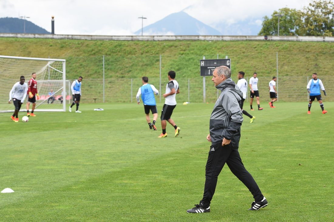 Bruno Genesio has played for Lyon's youth team and at first team level, climbing to the post of assistant manager before taking up the managerial role in 2015. BORIS HORVAT / AFP / Getty Images